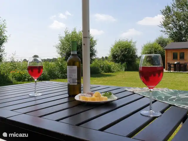 Chalet 'De Oude Gooten 2' | Pays-Bas, Hollande méridionale, Brielle - cabane en bois / lodge Sièges extérieurs confortables