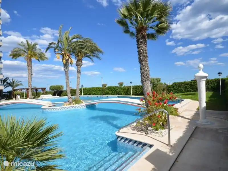 Der Hauptpool ist groß und wunderschön in den Gärten gelegen.