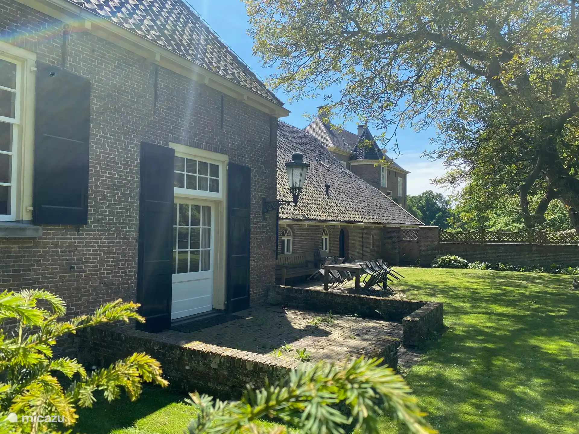 Rückseite des Ferienhauses