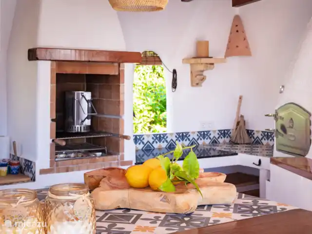 Maison de Viña | Espagne, Costa Blanca, Jávea - villa Grill et four à pizza dans la cuisine extérieure