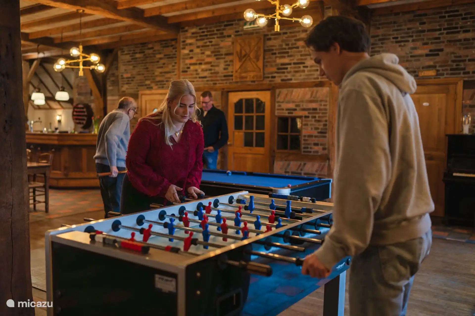 Tischfußball und alte niederländische Spiele 