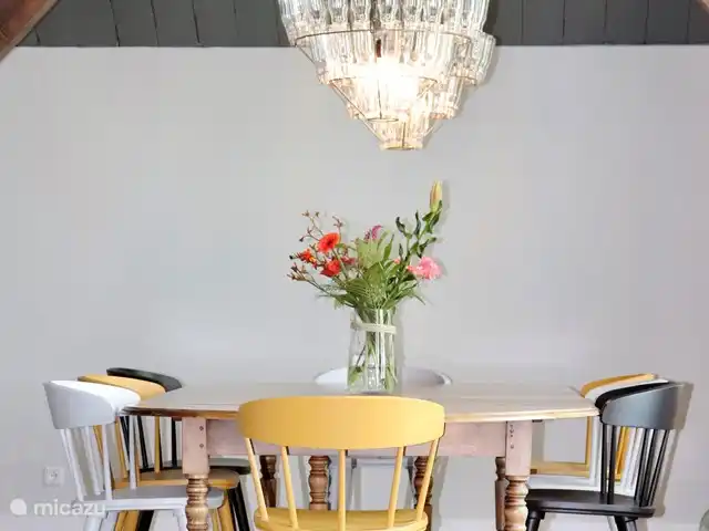 Location de Vacances Pays-Bas, Overijssel, Zwolle, maison de vacances - Het Wijdeland table à manger spacieuse