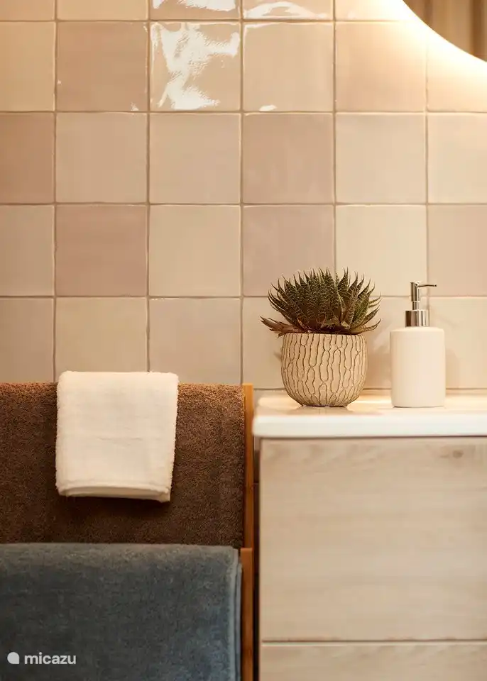 Bath towels in de bathroom