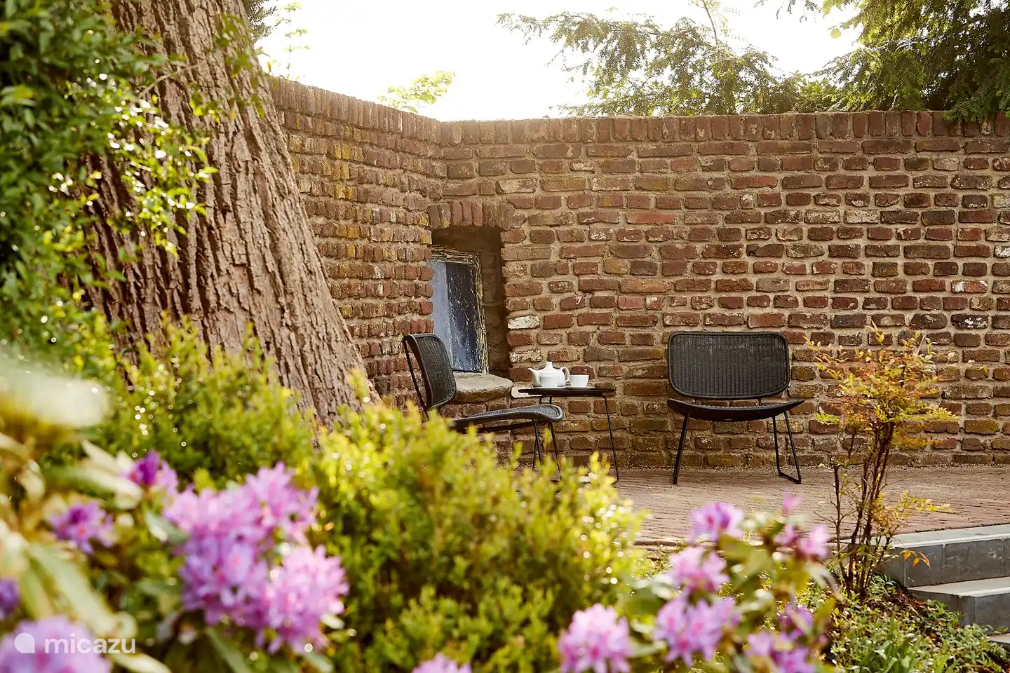 Seat in the back of the garden