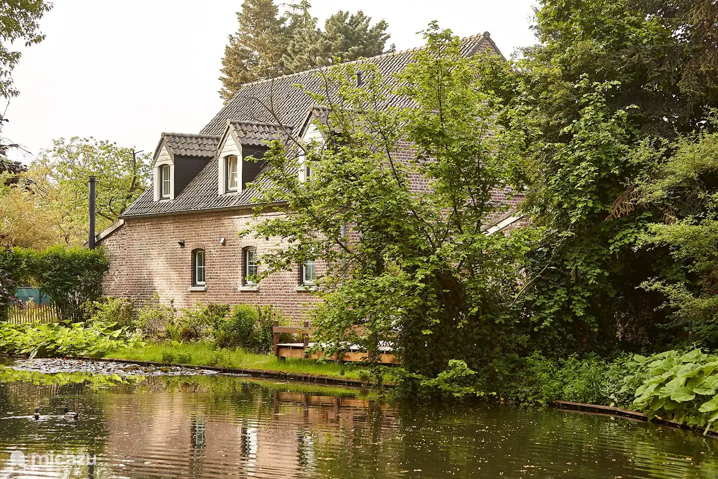 Canal that surrounds the house
