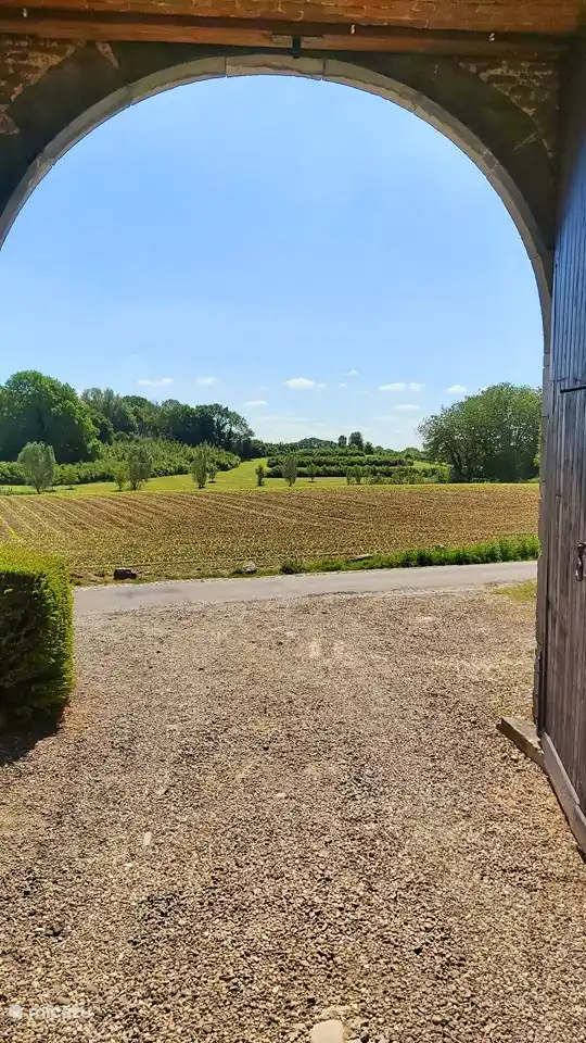 Uitzicht van de hoeve