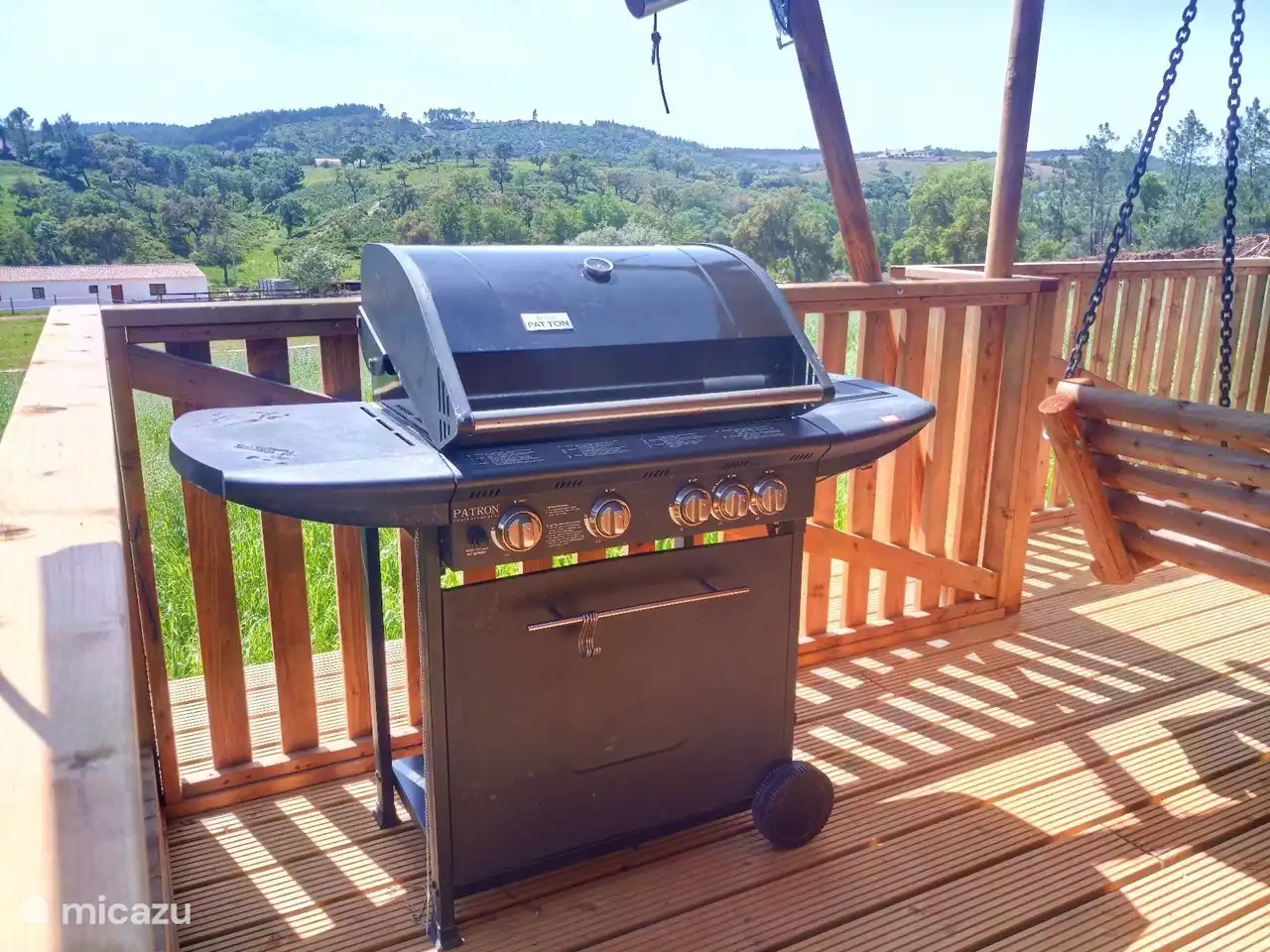 Gasgrill in der Lodge