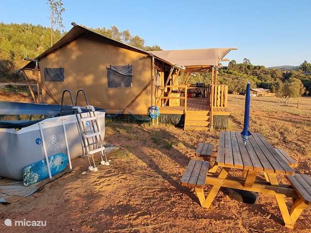 Holiday home in Portugal, Alentejo – glamping / safari tent / yurt Glamping Luxo lodge 1