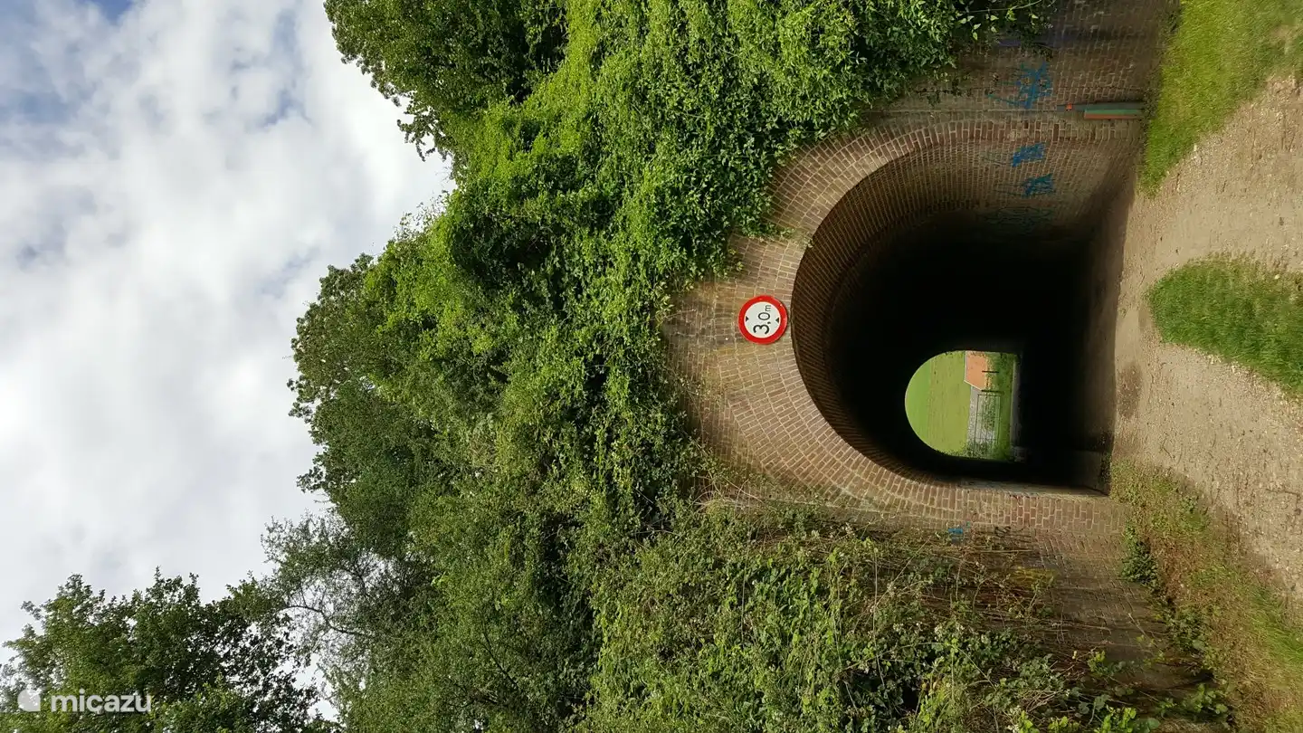 Tunnel unter der Millionengrenze, etwa einen Kilometer vom Park entfernt