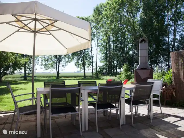 Ferme Cérès | Pays-Bas, Groningue, Nieuwolda - maison de vacances Terrasse avec barbecue