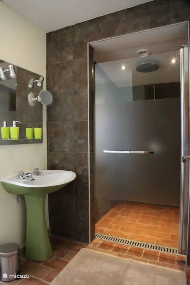 Salle de bain avec grande douche à l’italienne