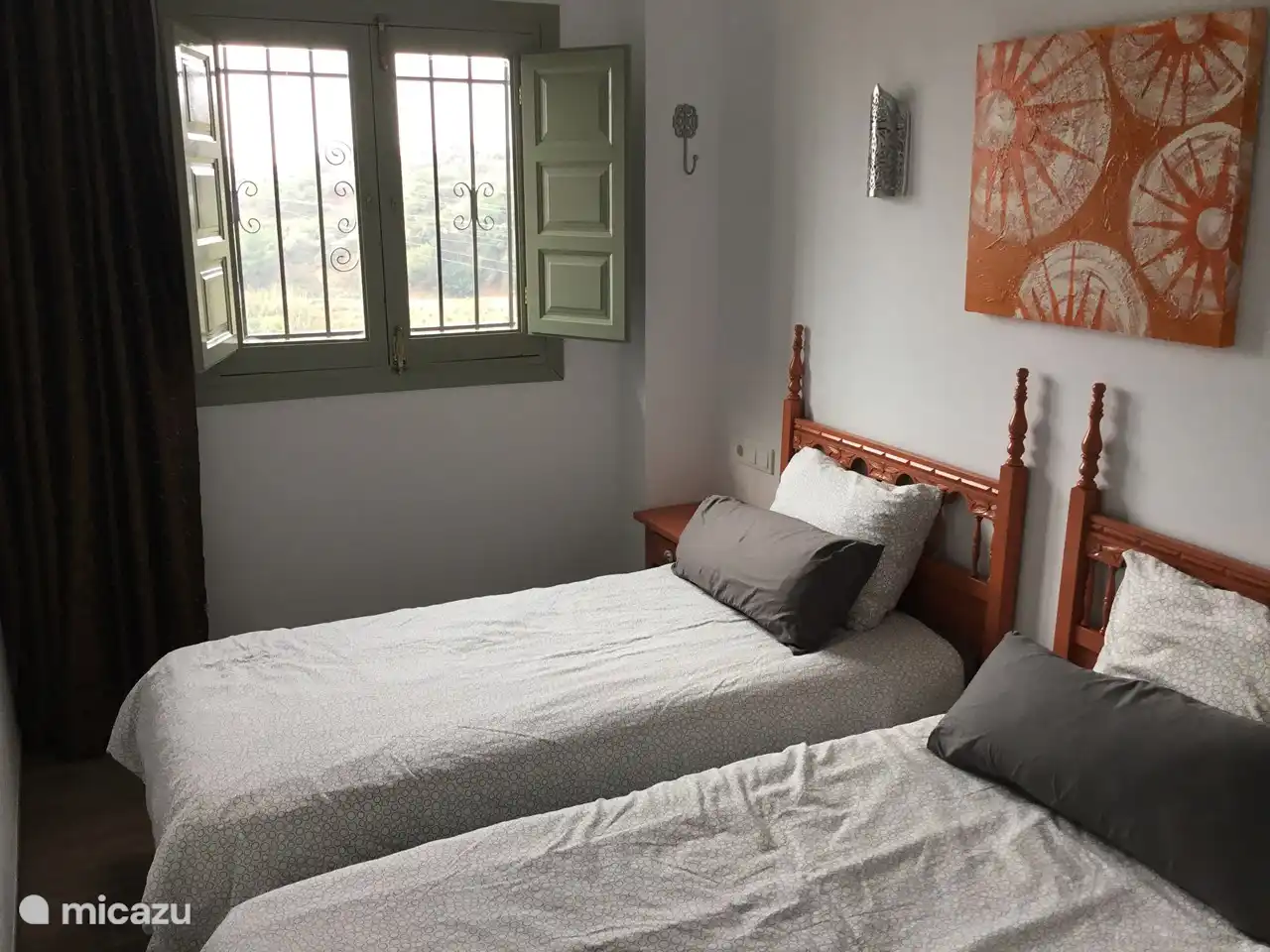 Schlafzimmer 1, mit 2 Einzelbetten