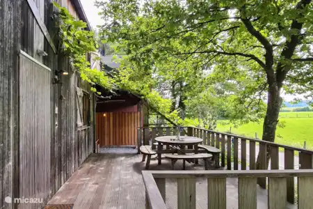Vacation rental Belgium, Ardennes, Erezée chalet Le Loup Terrace at the front