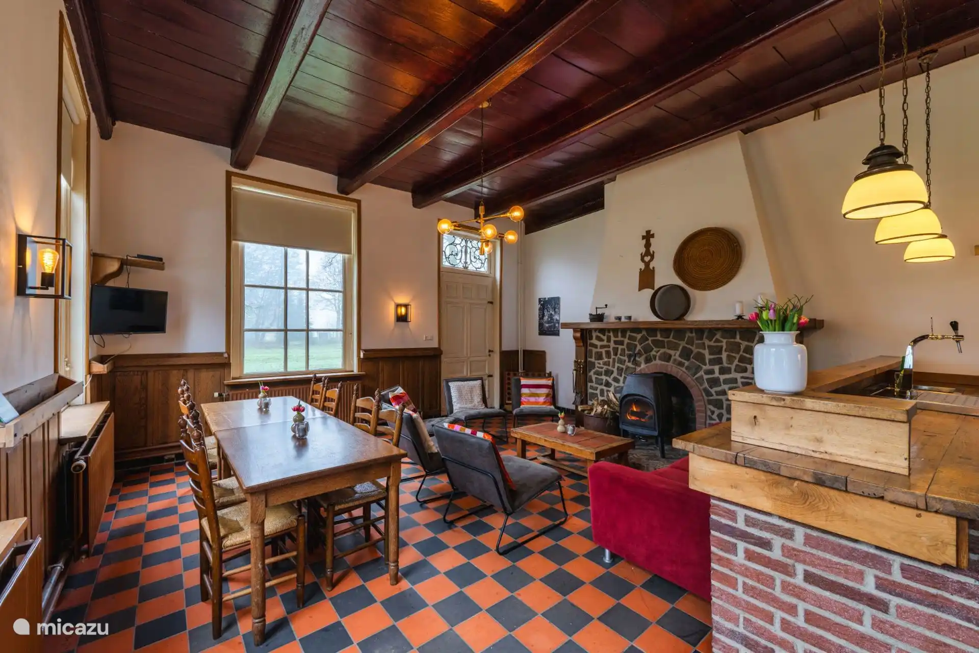 Inklusive Stange mit Zapfhahneinbau