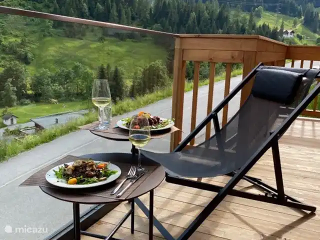 Casa Crouton en Austria, Salzburgo, Muhlbach - casa vacacional Balcón
