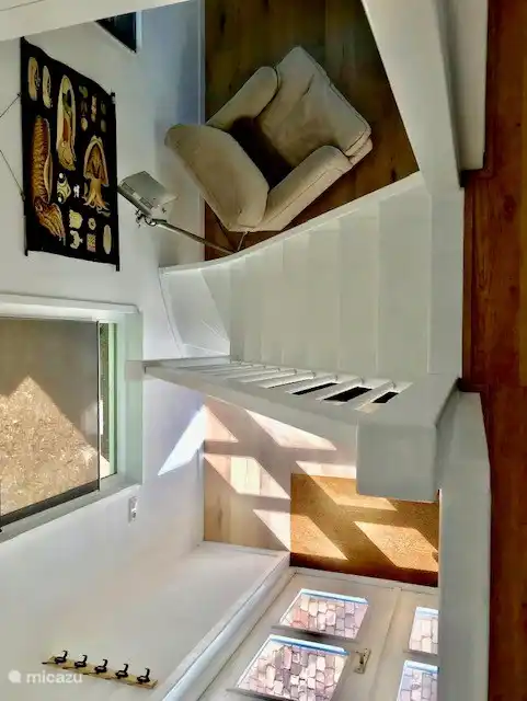 view from 1st floor to sitting room