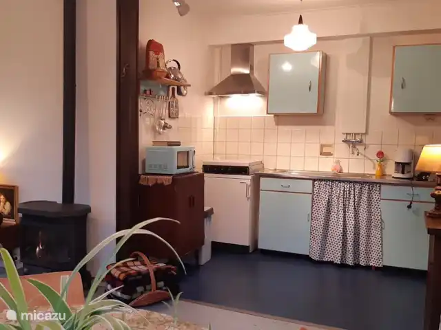 Location de Vacances Pays-Bas, Overijssel, Holten, maison de vacances - Maison forestière rétro 'De Verpoozing' Notre cuisine vintage originale de 1969