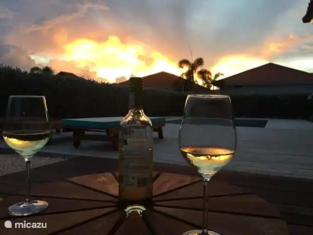 Kas Bon Bida | Curaçao, Banda Ariba (est), Trimestre - maison de vacances coucher de soleil