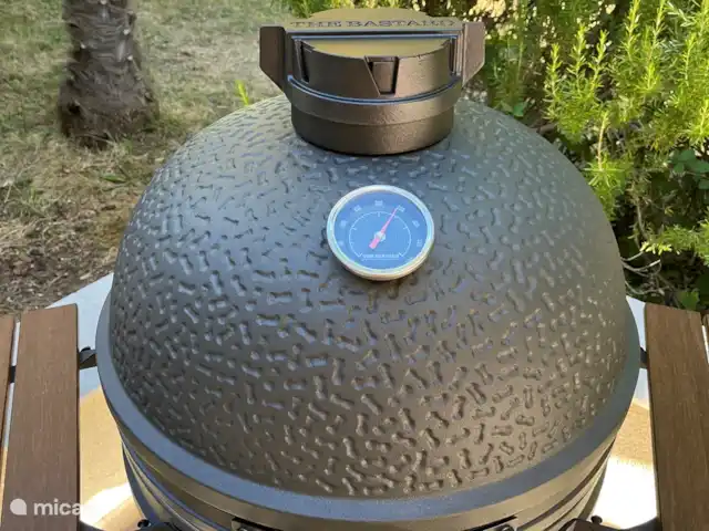Villa Mon Cherry La Haute Preze 26 en Francia, Charente, Rouzède - villa Y un The Bastard kamado BBQ para los verdaderos entusiastas. ¡Deliciosos platos de carne, pizzas y cocina baja y lenta en vacaciones!