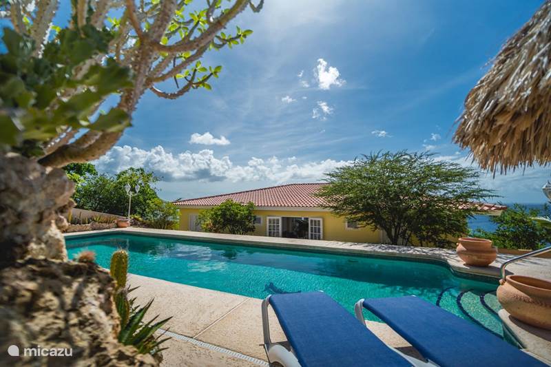 Ferienwohnung Curaçao, Banda Abou (West), Cas Abou Villa Cariblue 180 ° Meerblick und Magna Pool
