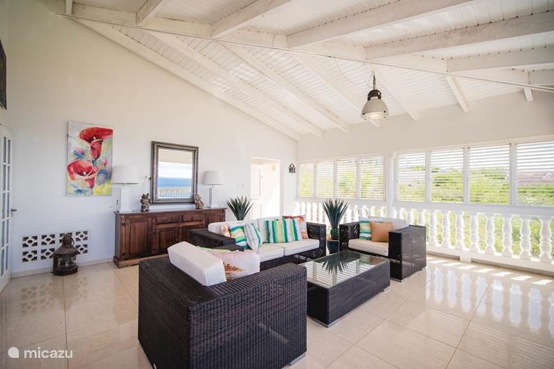 Vakantiehuis Curaçao, Banda Abou (west), Cas Abou Villa Cariblue 180° zeezicht en Magna pool