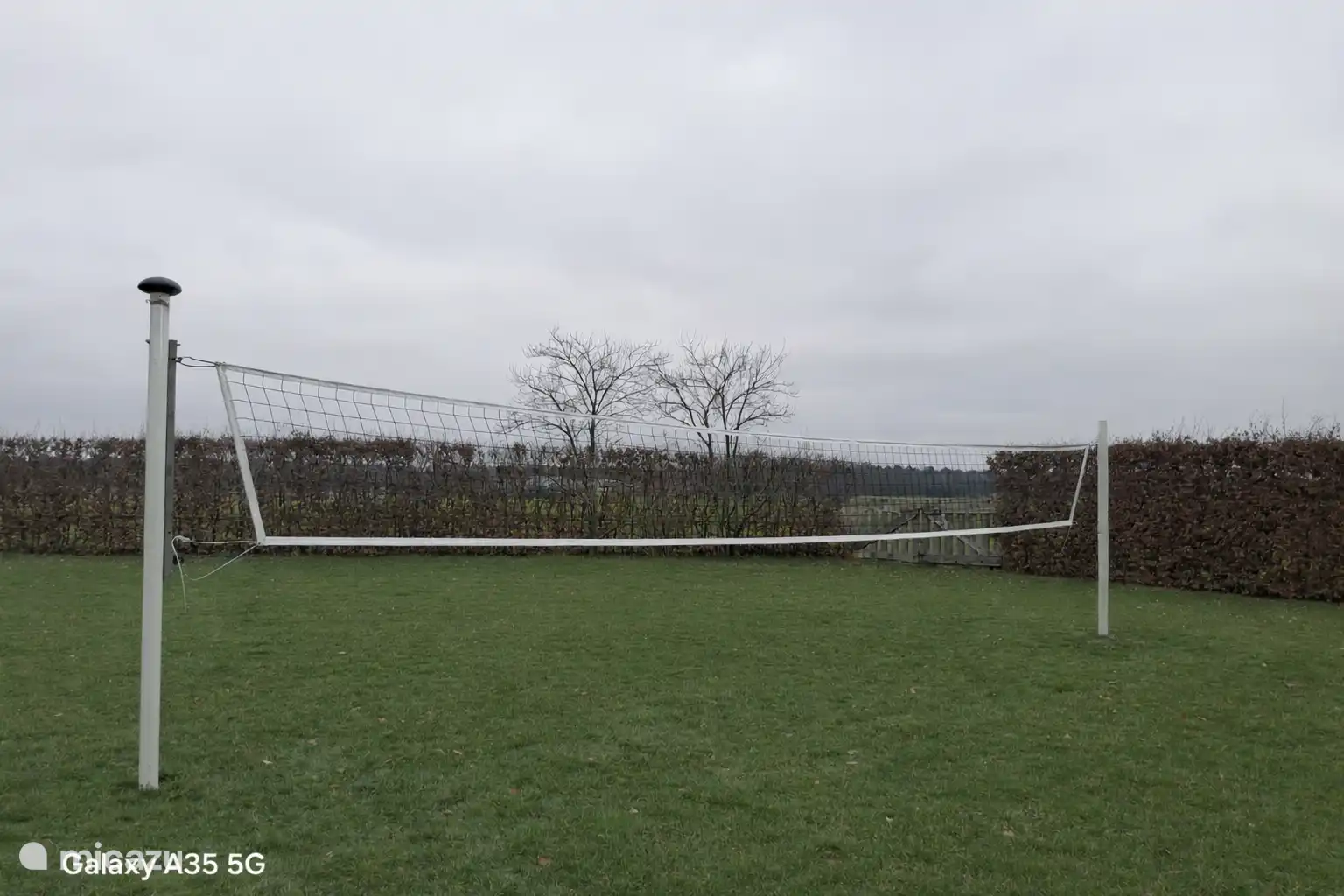 Het volleybalnet is inmiddels ook klaar voor gebruik!