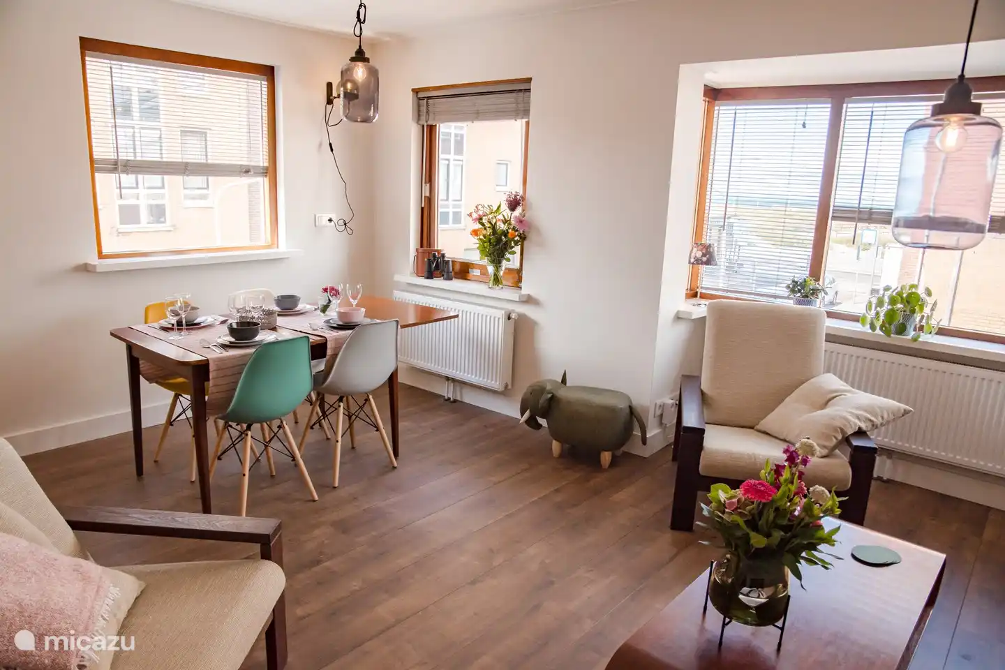 Das Wohnzimmer mit Meerblick