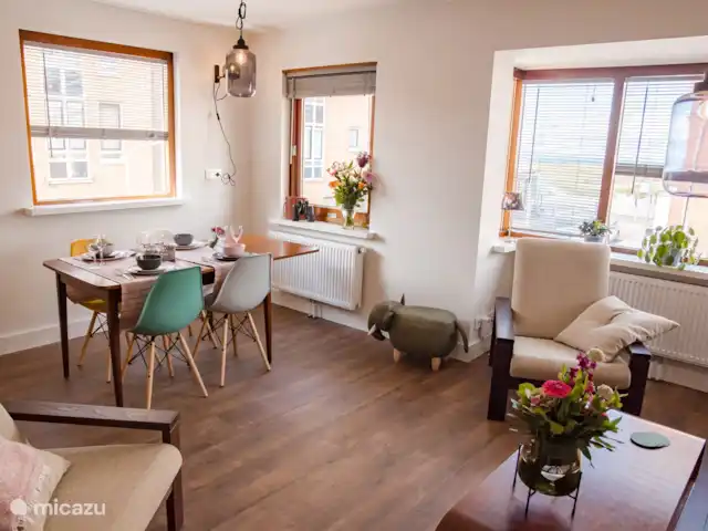 La maison de plage d'Emma | Pays-Bas, Hollande méridionale, Katwijk - appartement Le salon avec vue sur la mer