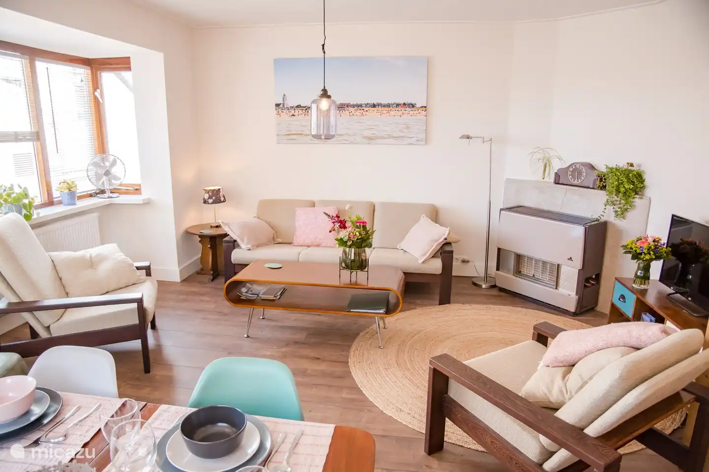 Das attraktive Wohnzimmer