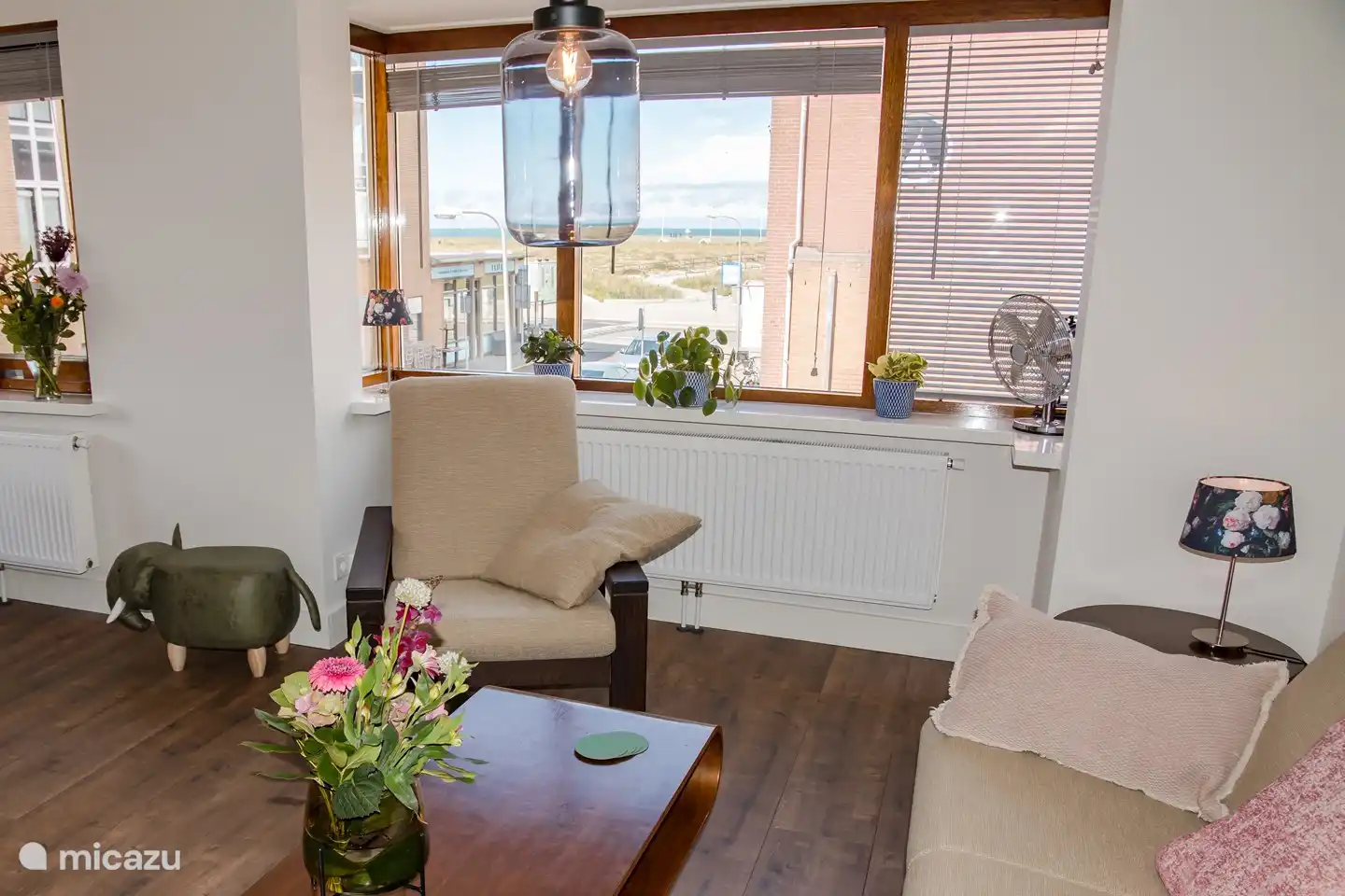 Das Wohnzimmer mit Meerblick