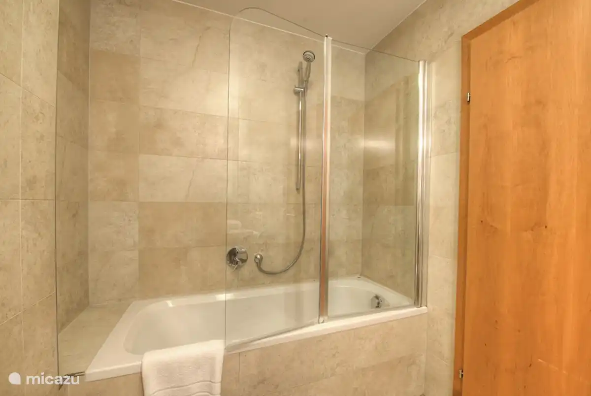 Er zijn 2 luxe badkamers: eentje met een douche en de andere met een bad. Iedere badkamer heeft een eigen toilet.