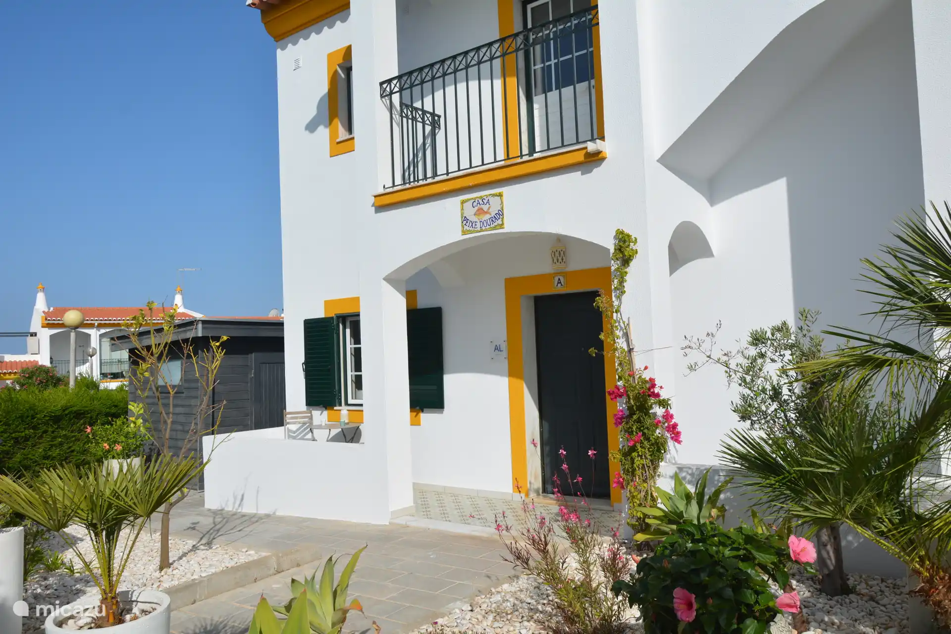 bright flowery entrance