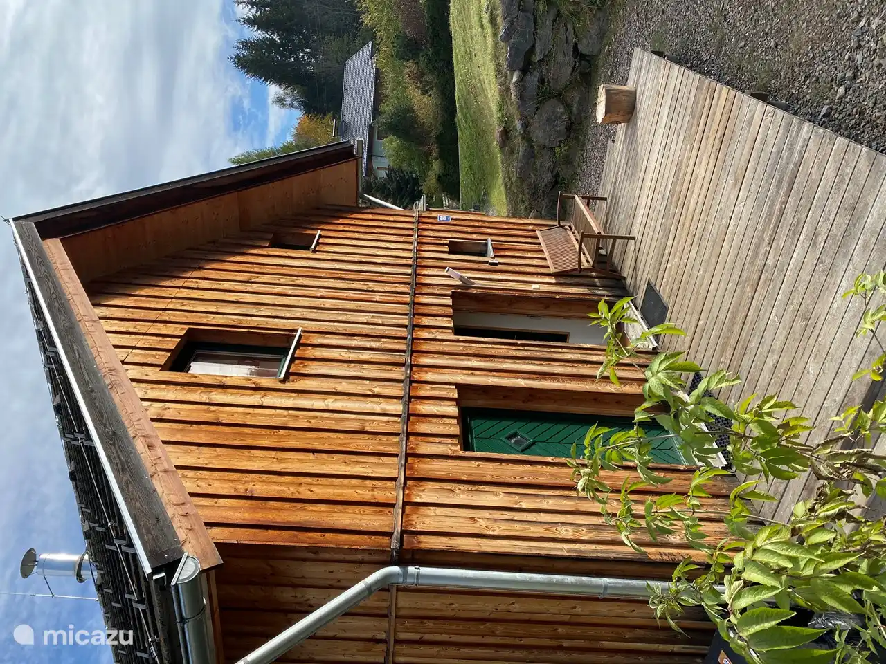 El frente de la casa