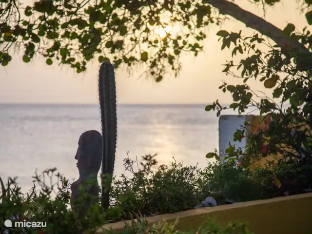 Villa Bord de mer | Curaçao, Curaçao-Centre, Sint Michiel - villa De superbes couchers de soleil peuvent être vus depuis la terrasse.