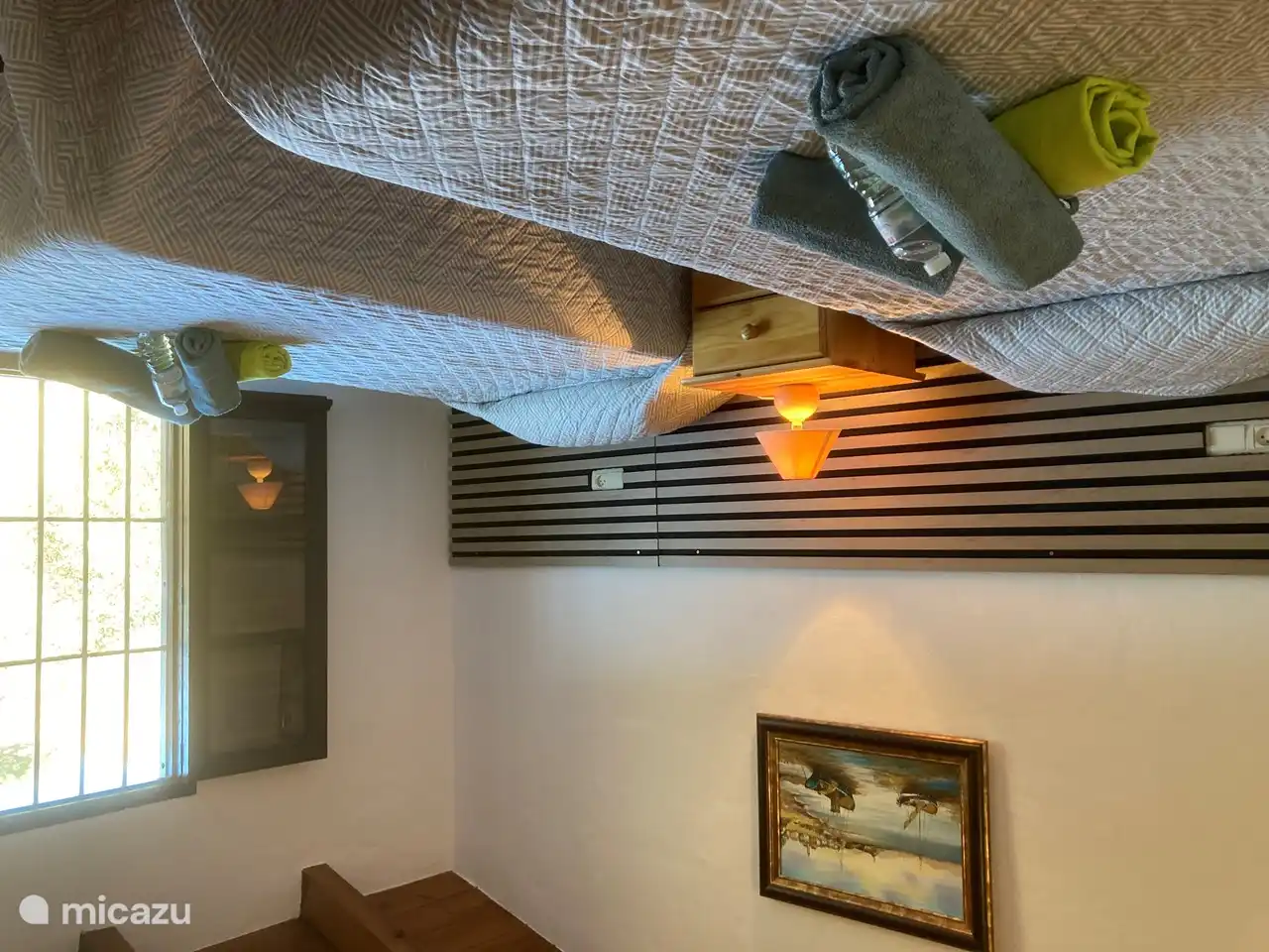 Schlafzimmer mit 2 Einzelbetten