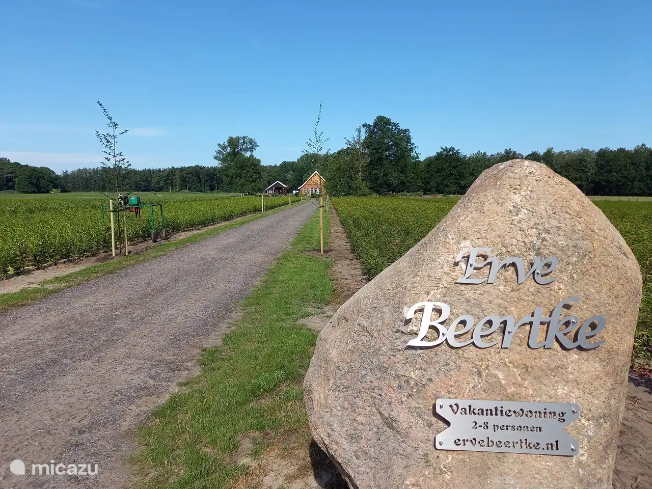 Herencia Beertke de la calle. El camino de entrada a su propia área de descanso privada :-)