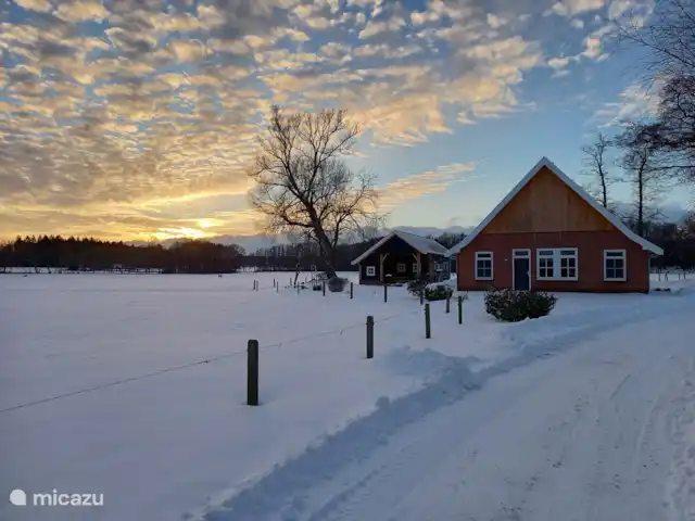 Erve Beertke huren in Nederland, Overijssel, De Lutte - vakantiehuis En Erve Beertke in een spaarzame maar prachtige pak sneeuw