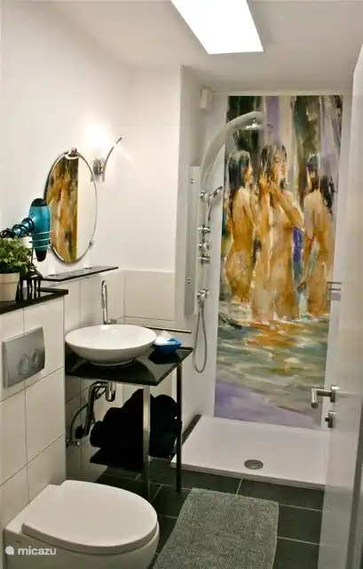 One of the bathrooms