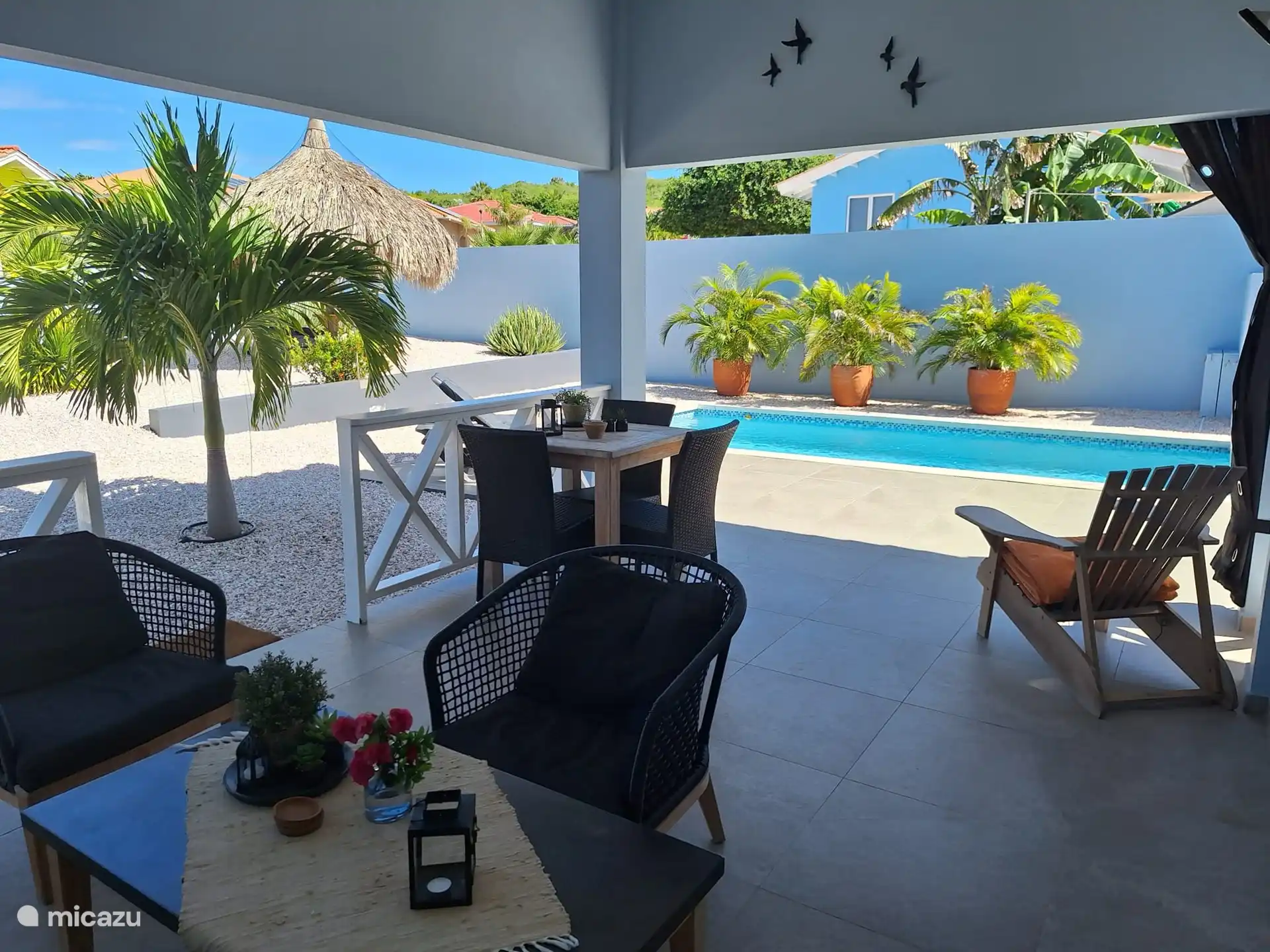 Terrasse au vent, toujours une belle brise.