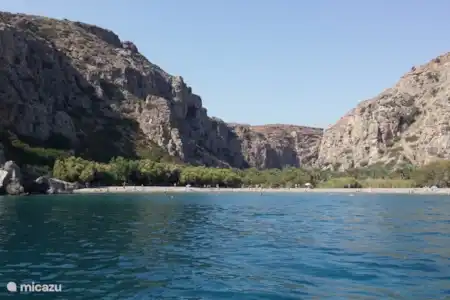Plage et palmeraie de Preveli