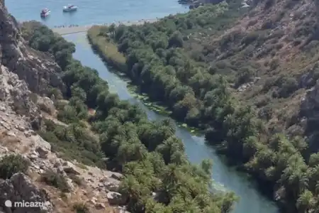 Plage et palmeraie de Preveli