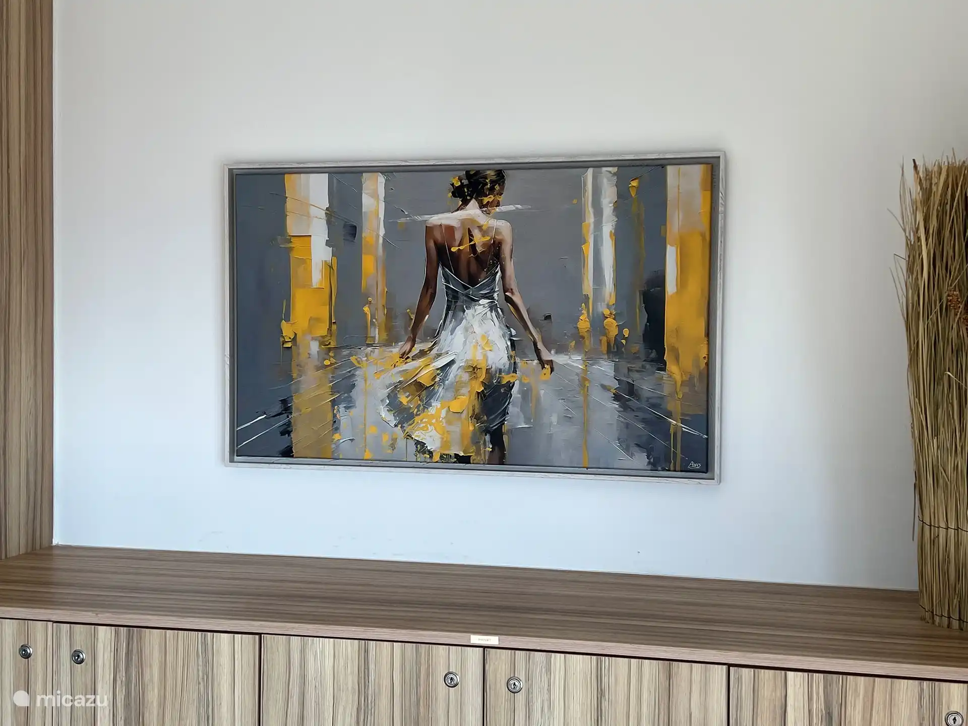 Kunst im Hauptschlafzimmer.