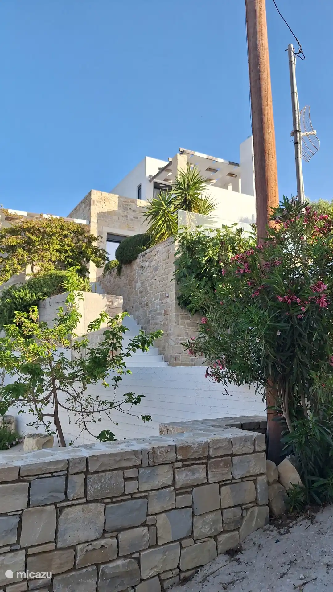 Depuis le parking