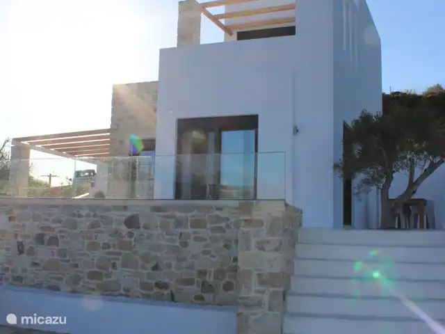 Villa Xenia | Grèce, Crète, Kamilari - maison de vacances Escaliers vers la terrasse de la piscine