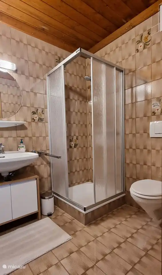 Bathroom on the first floor in the 2-person room