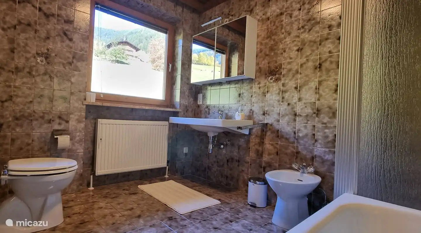 Bathroom on the first floor in the 2-person room