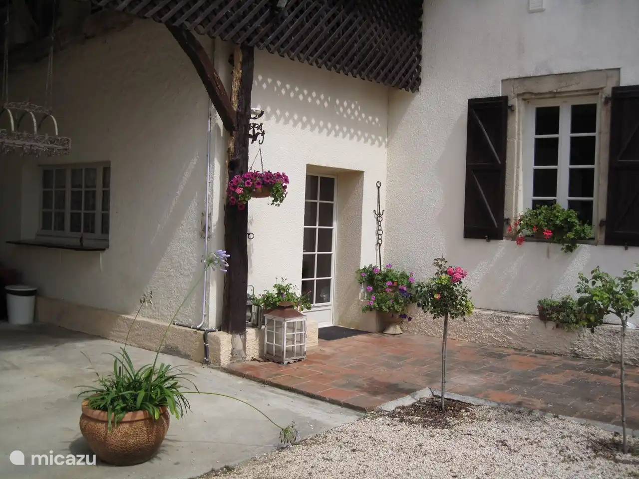 The entrance of the holiday home