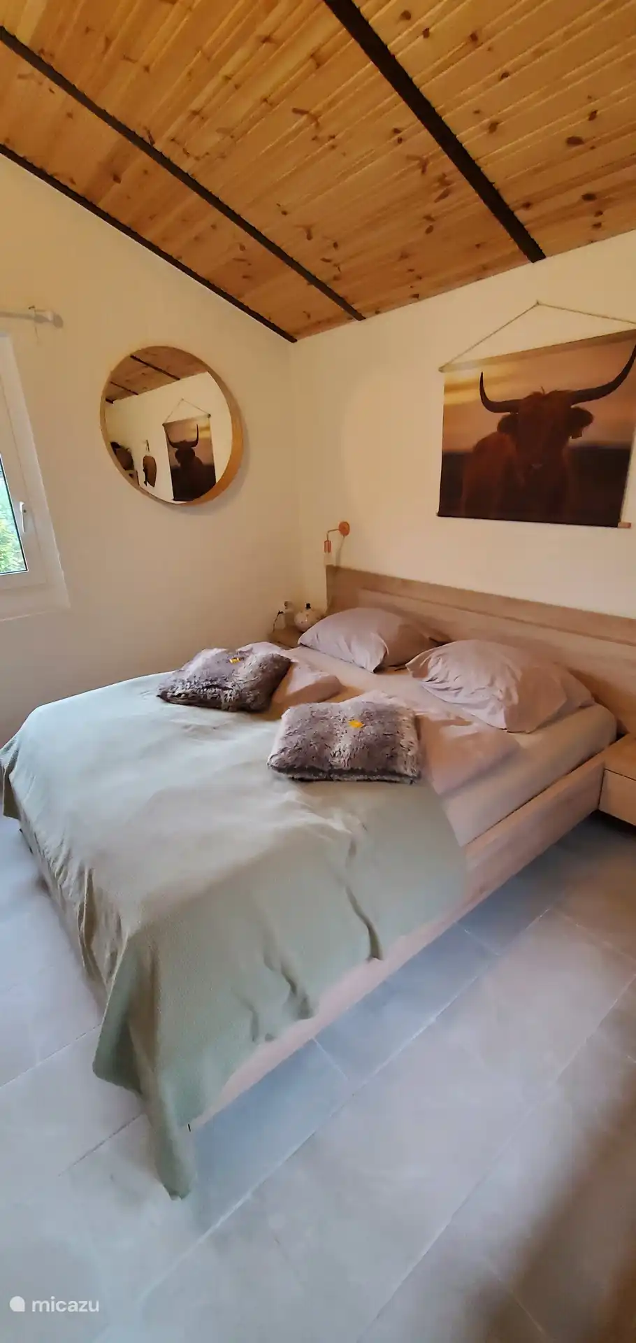 Betten bei der Ankunft gemacht. Das ist schön, wenn man abends ins Bett gehen kann