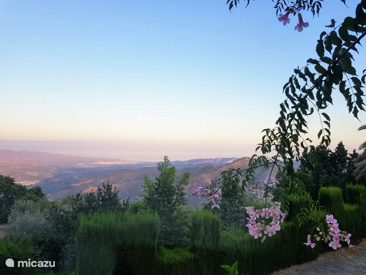 Zicht vanuit Restaurant Mirador in Comares