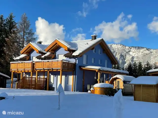Vacances 3 pays-Hottub, BBQ, Sauna | Autriche, Carinthie, Arnoldstein - bungalow En hiver